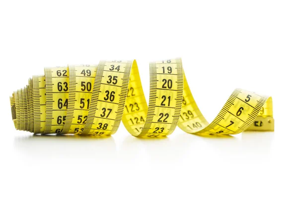 The yellow measuring tape. — Stock Photo, Image