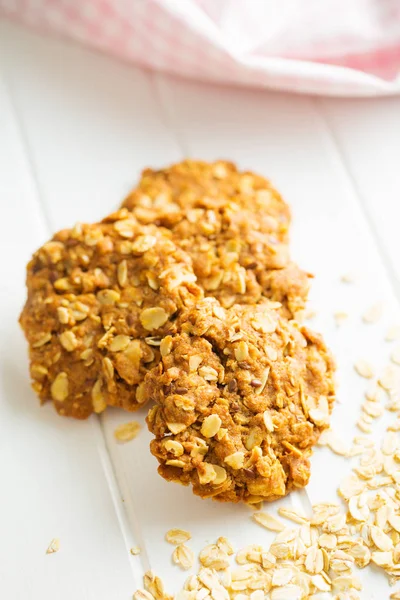 Biscotti di farina d'avena fatti in casa. — Foto Stock