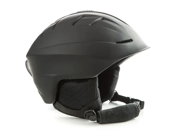 Черный лыжный шлем . — стоковое фото
