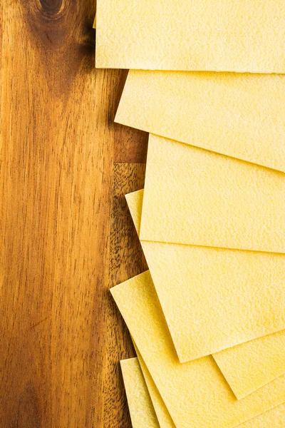 Raw lasagne sheets. — Stock Photo, Image