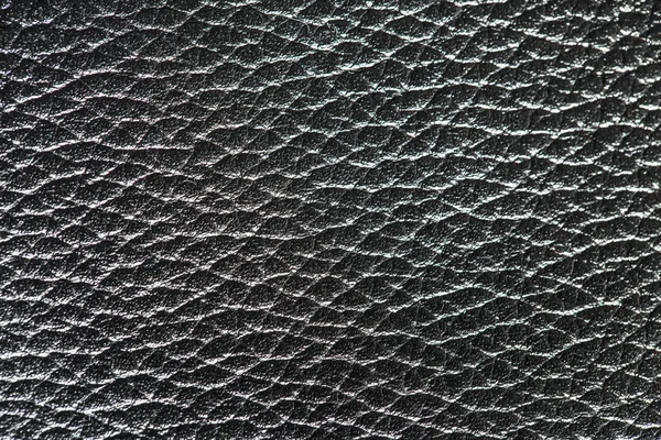 Black dark leather background. — Stock Photo, Image