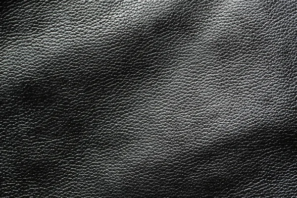 Black dark leather background. — Stock Photo, Image