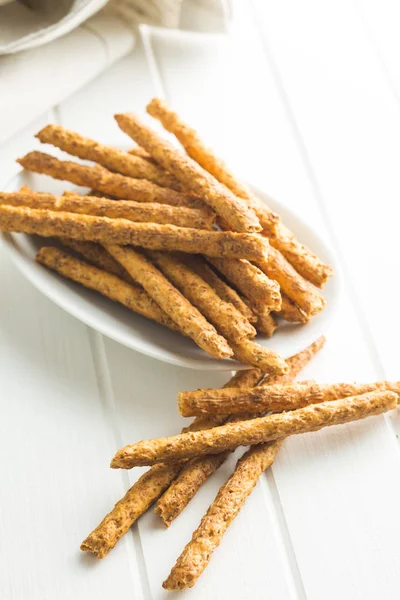 Salty pretzel sticks. — Stock Photo, Image