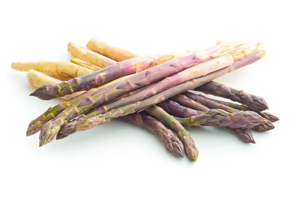 Fresh purple asparagus. — Stock Photo, Image