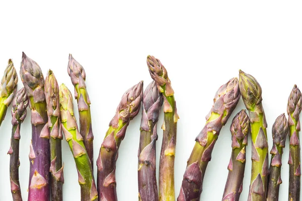 Fresh purple asparagus. — Stock Photo, Image