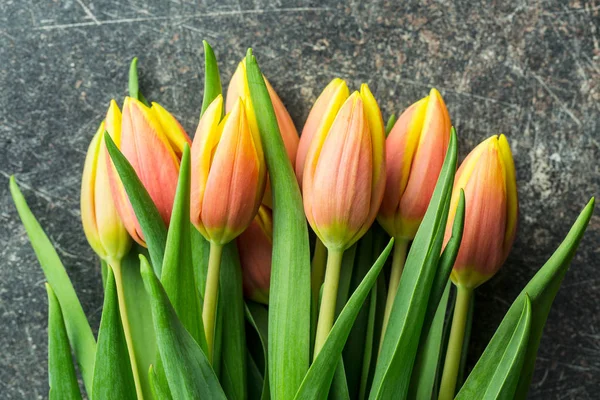 Bukiet kwiatów tulipan pomarańczowy. — Zdjęcie stockowe