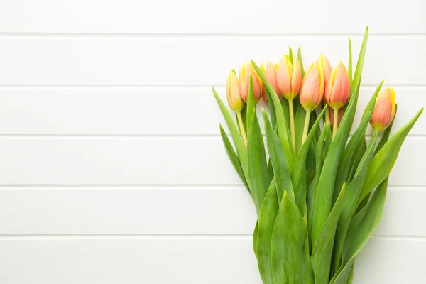 Mazzo di fiori di tulipano arancione . — Foto Stock