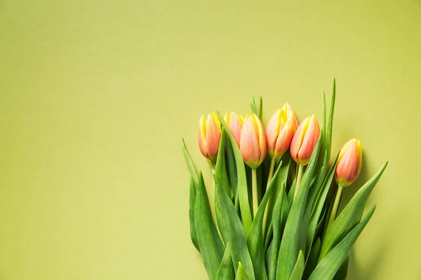 Mazzo di fiori di tulipano arancione . — Foto Stock