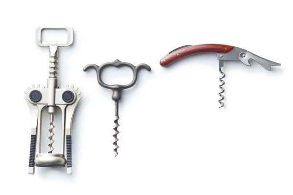 Various types of corkscrews. — Stock Photo, Image