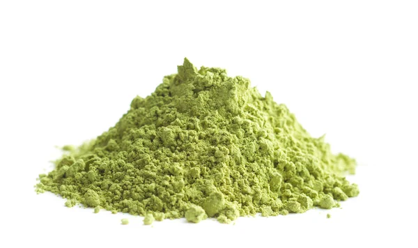 Green matcha tea powder. — Stock Photo, Image