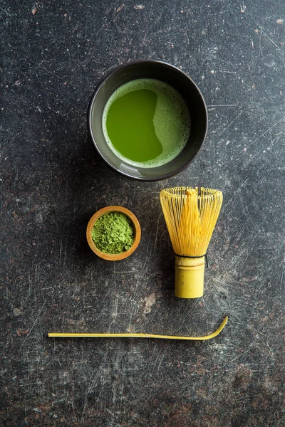 Green matcha tea. — Stock Photo, Image