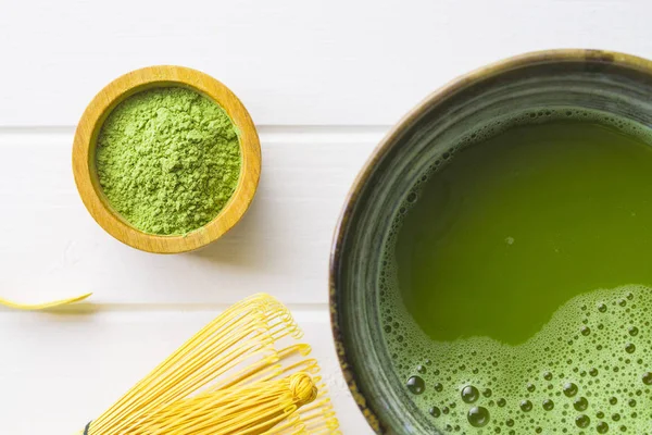 Green matcha tea. — Stock Photo, Image
