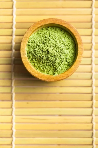 Thé matcha vert en poudre. — Photo