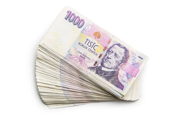 Чеська паперові гроші . — стокове фото