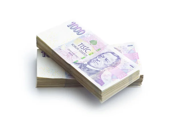 Czech paper money. — Stock Photo, Image