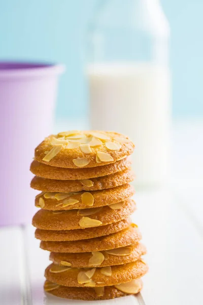 Söt mandel cookies. — Stockfoto