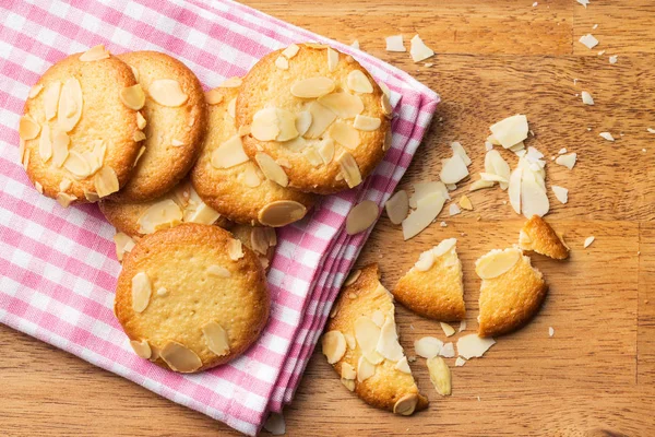 Sweet almond cookies. — Stock Photo, Image