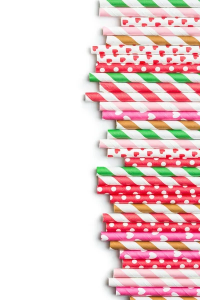 Various paper straws. — Stock Photo, Image