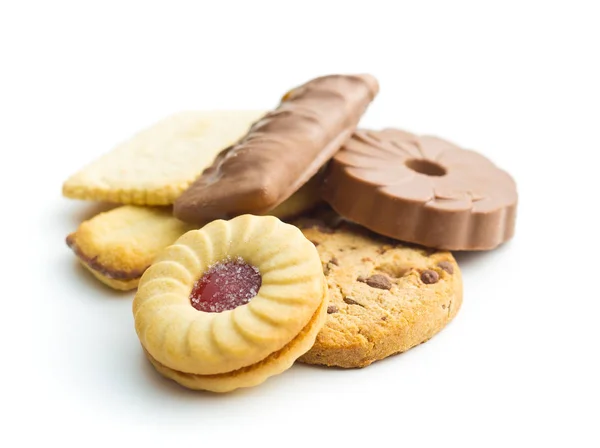 Různé sladké sušenky. — Stock fotografie