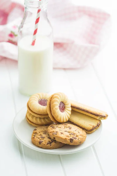 Verschiedene süße Kekse. — Stockfoto