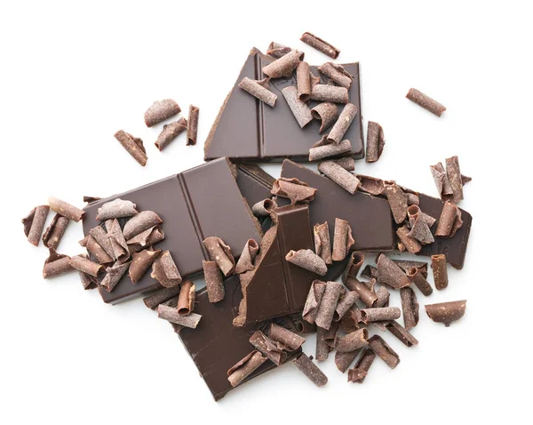 Cachos de chocolate saborosos . — Fotografia de Stock