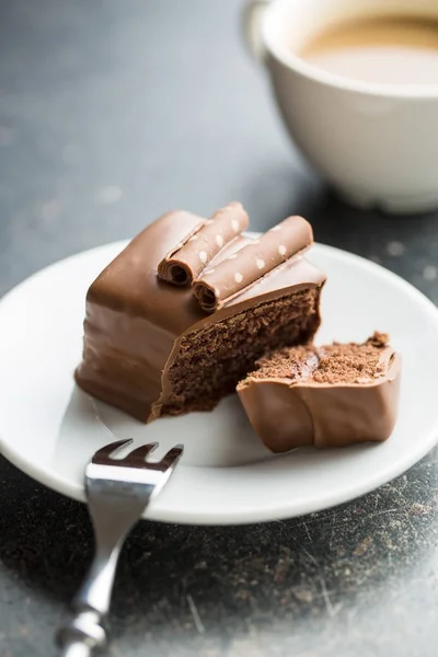 Шоколадный десерт . — стоковое фото