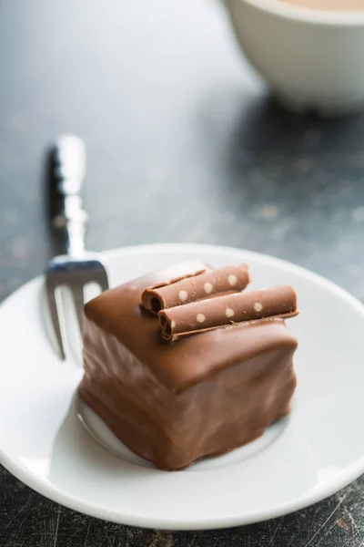 Dessert au chocolat doux . — Photo