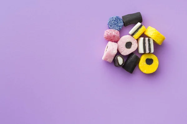 Mixed liquorice candies. — Stock Photo, Image