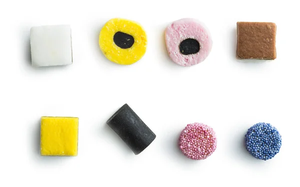 Mixed liquorice candies. — Stock Photo, Image