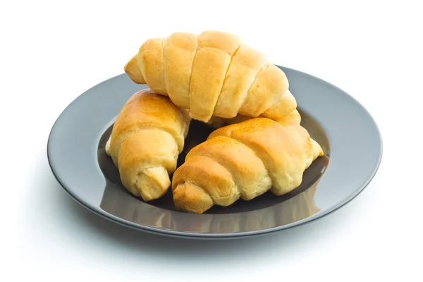 Croissants amanteigados saborosos — Fotografia de Stock