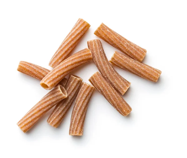 Dried rigatoni pasta. — Stock Photo, Image