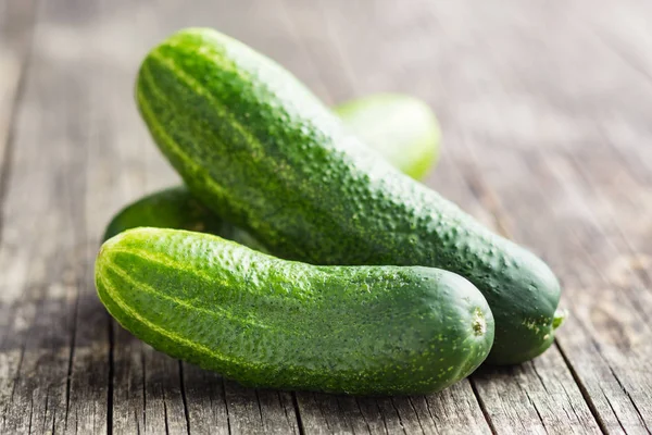 Verse groene komkommers. — Stockfoto