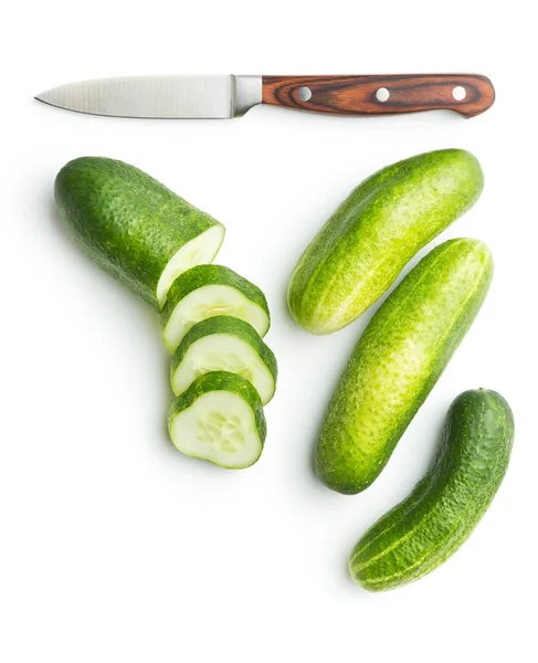 Pepino fresco en rodajas . — Foto de Stock