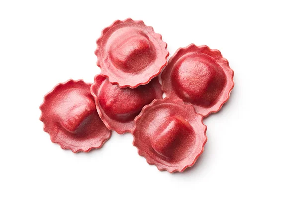 Tasty beetroot ravioli. — Stock Photo, Image