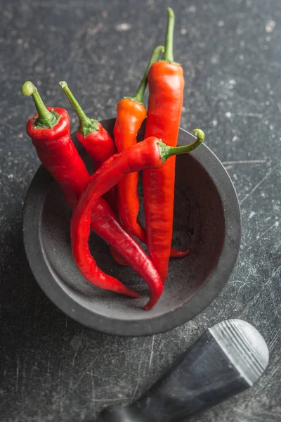 Röd chilipeppar. — Stockfoto