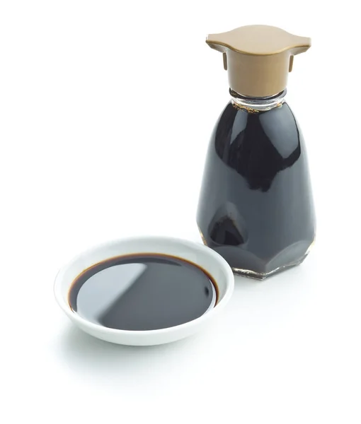 Soy sauce in bowl. — Stock Photo, Image