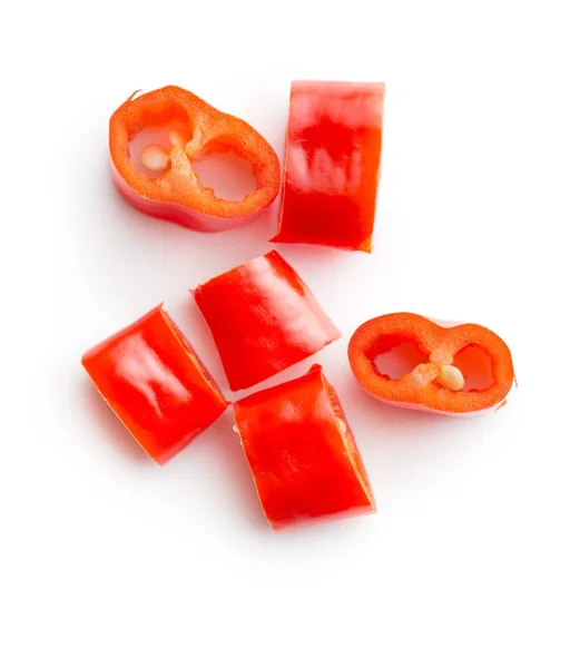 Sliced chili peppers. — Stock Photo, Image