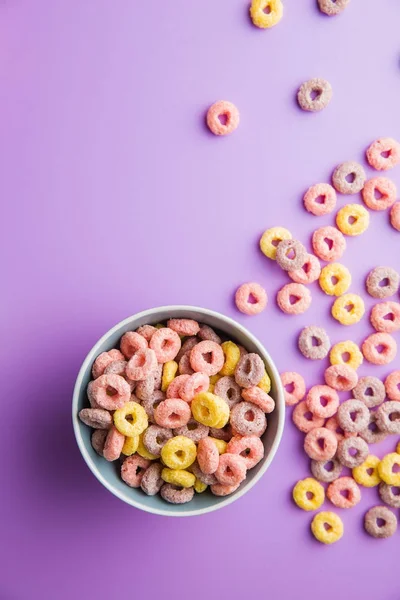 Colorful cereal rings. — Stock Photo, Image