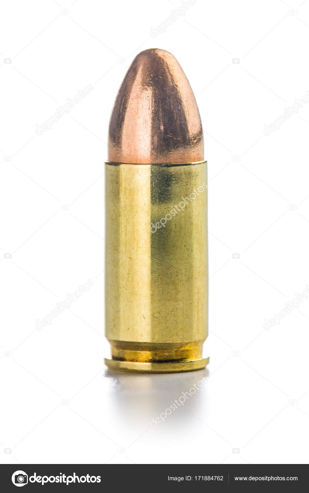 9mm pistol bullet. Stock Photo by ©jirkaejc 171884762