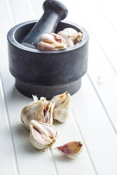 Fresh healthy garlic. — Stock Photo, Image