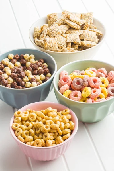 Various breakfast cereals. — Stock Photo, Image