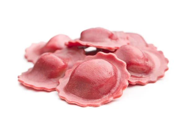 Tasty beetroot ravioli. — Stock Photo, Image