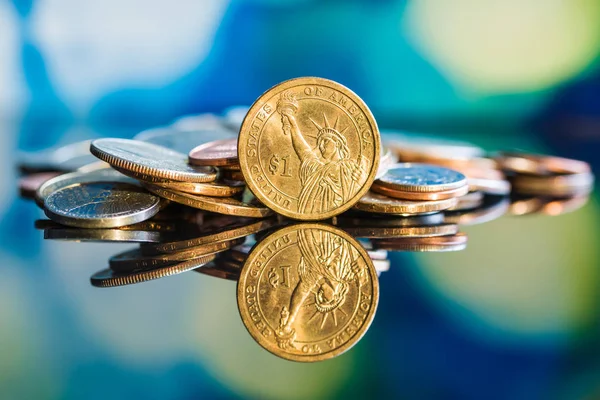 Ein-Dollar-Münze. — Stockfoto