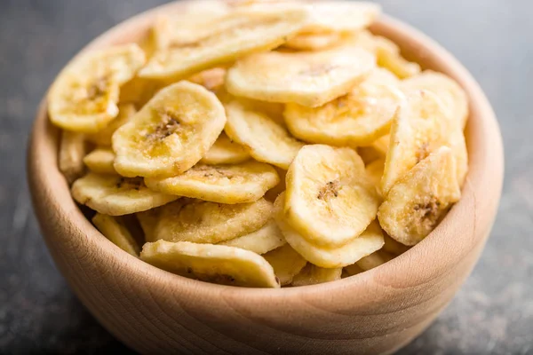 Dried banana chips. — Stock Photo, Image