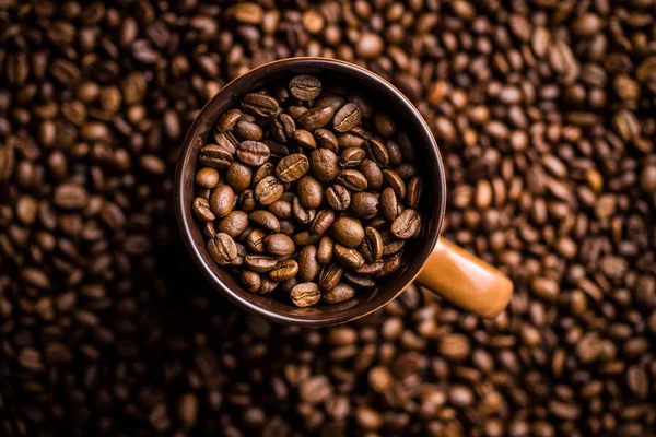 Geröstete Kaffeebohnen. — Stockfoto