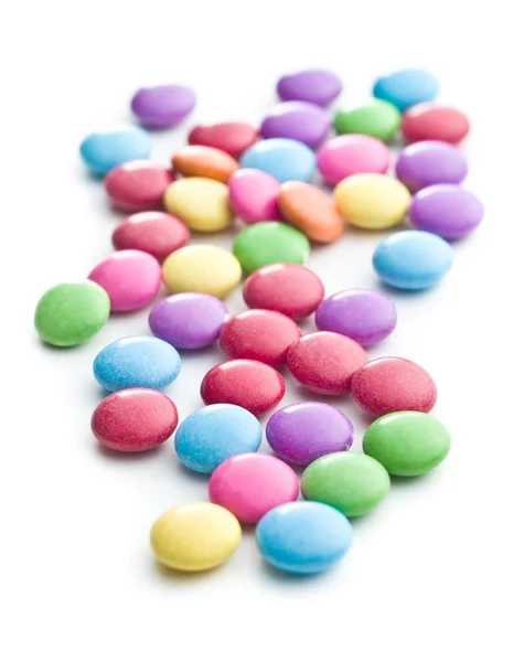 Bonbons au chocolat colorés . — Photo