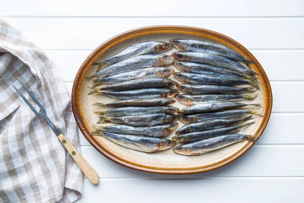 Sardines crues poissons . — Photo