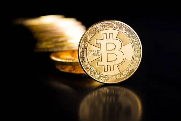 Bitcoin. crypto-monnaie numérique . — Photo
