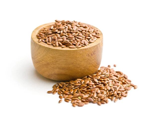 Healthy brown linseeds. — Stock Photo, Image