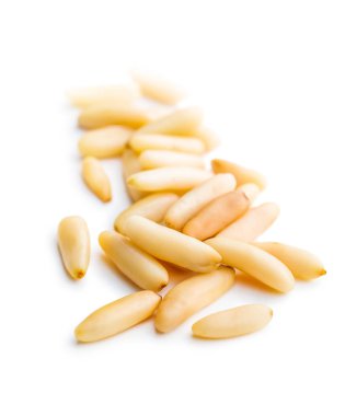Healthy pine nuts. clipart